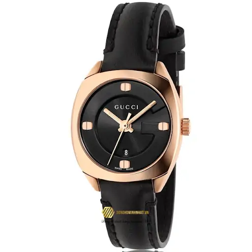 Đồng hồ Gucci nữ mạ vàng Case Rose Gold dây da 